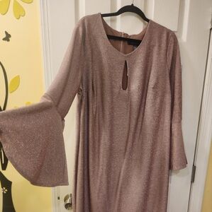 Ashley Stewart NWT Elegant Pink Shimmer Dress